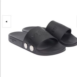 Authentic Givenchy Logo Slides with Buttons